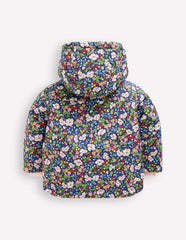 3-in-1 Showerproof Coat-Twilight Berry Floral / Boden