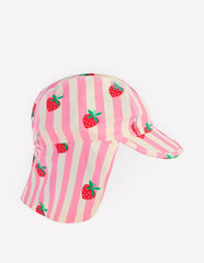 Fun Sun Safe Girls Hat-Pink Strawberry Stripe / Boden On sale