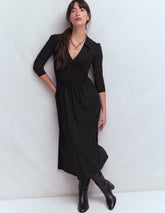 Carla Jersey Wrap Dress-Black / Boden Online