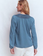 Edi Trim Detail Top-Captains Blue / Boden us