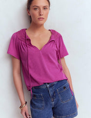 Edi Trim Detail T-shirt-Passion Flower / Boden us