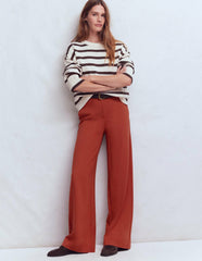 Belgravia Ponte Pants-Burnt Orange / Boden Outlet