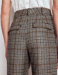 Bloomsbury Wool Pants-Blue and Grey Prince of Wales / Boden Sale