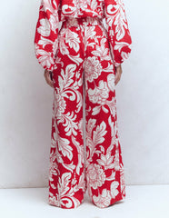 Kensington Linen Pants-Botanical Flourish / Boden