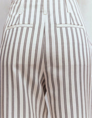 Mayfair Tailored Pants-Ivory, Navy Stripe / Boden Outlet