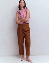 Bloomsbury Cotton Pants-Russet / Boden us
