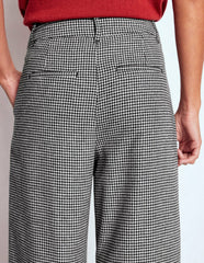Kensington Tailored Pants-Black and Ivory Puppytooth / Boden Outlet