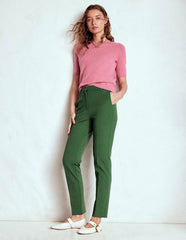 Highgate Ponte Pants-Hunter Green / Boden On sale