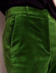 Canonbury Velvet Pants-Green Fir / Boden Online