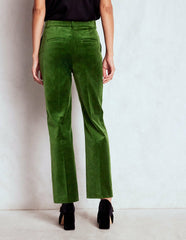 Canonbury Velvet Pants-Green Fir / Boden Online