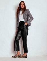 Canonbury Leather Trousers-BLACK / Boden On sale