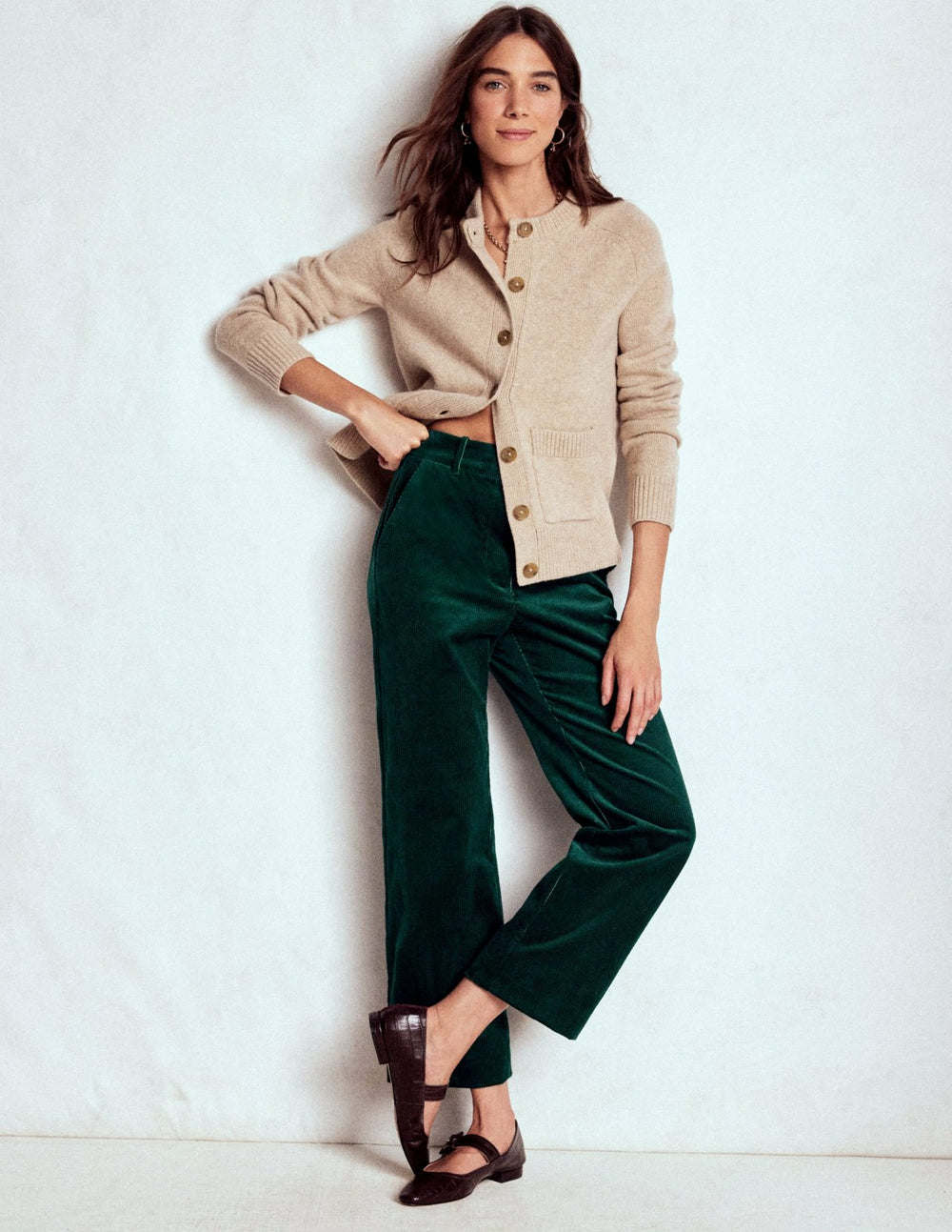 Canonbury Cord Pants-Emerald Night / Boden us
