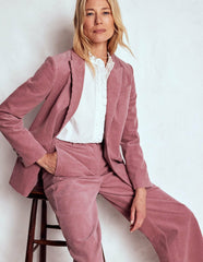 Belgravia Chunky Cord Pants-Blushing Rose / Boden