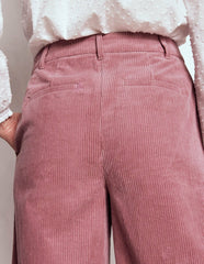 Belgravia Chunky Cord Pants-Blushing Rose / Boden