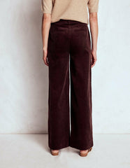 Belgravia Chunky Cord Pants-Deep Aubergine / Boden Online