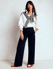 Belgravia Chunky Cord Pants-Navy / Boden Discount