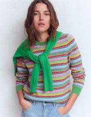 Edie Fair Isle Sweater-Multi, Heritage Geo / Boden Online