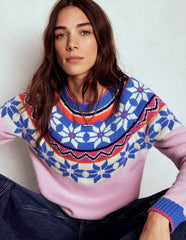 Eleanor Fair Isle Sweater-Meadowsweet Pink / Boden On sale