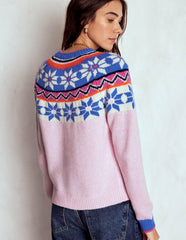 Eleanor Fair Isle Sweater-Meadowsweet Pink / Boden On sale