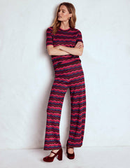 Jacquard Knitted T-Shirt-Multi / Boden Discount