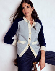 Marion Merino Cardigan-Snowbird Blue, Navy / Boden us