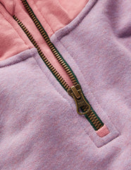 Half Zip Sweat Dress-Colour Block Marl / Boden On sale