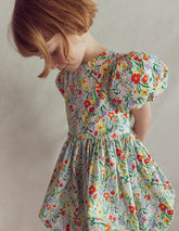 Bubble Hem Dress-Honeysuckle Flower Vine / Boden us