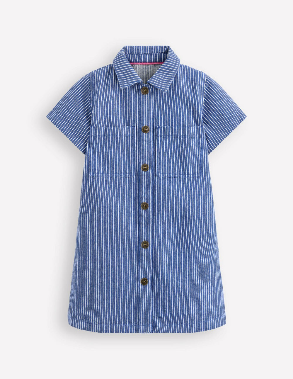 Denim Shirt Dress-Sapphire Blue Stripe / Boden On sale