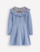 Pointelle Knitted Dress-Glacier Lake Marl / Boden Online