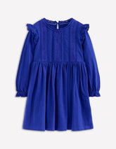 Lace Trim Jersey Dress-Bluejay / Boden On sale