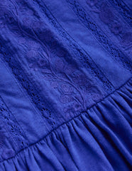 Lace Trim Jersey Dress-Bluejay / Boden On sale