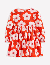 Madeline Long Sleeve Dress-Sunset Orange Giant Daisy / Boden us