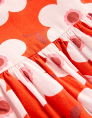 Madeline Long Sleeve Dress-Sunset Orange Giant Daisy / Boden us