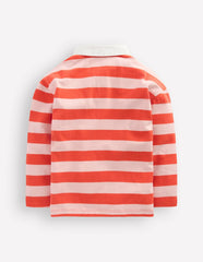 Drop Shoulder Rugby Top-Fiesta/Lotus Stripe / Boden Discount