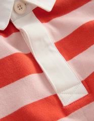 Drop Shoulder Rugby Top-Fiesta/Lotus Stripe / Boden Discount