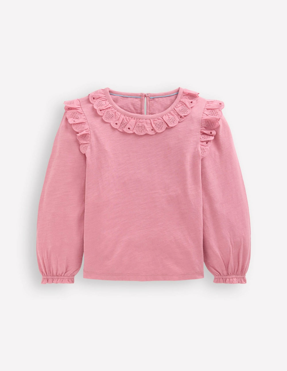 Broderie Heart Trim Top-Pink Haze / Boden On sale