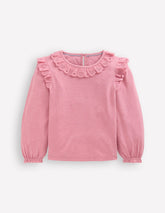 Broderie Heart Trim Top-Pink Haze / Boden On sale