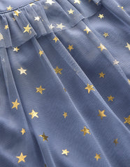 Tulle Party Top-Stormbolt Blue Stars / Boden