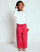 Pleat Jeans-Raspberry Pink / Boden Online