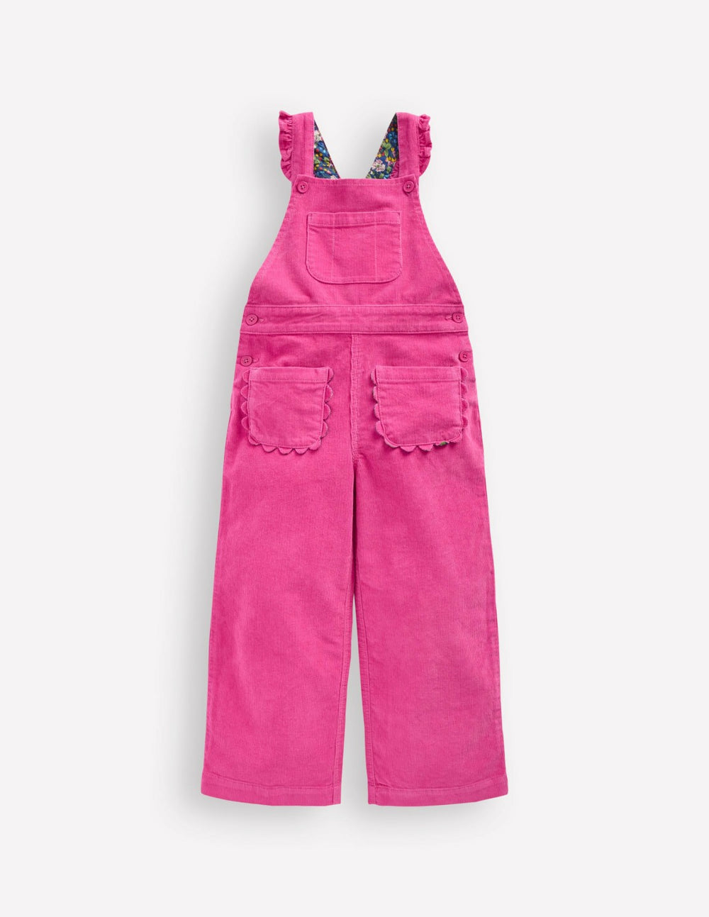 Frill Overalls-Raspberry Pink / Boden Outlet