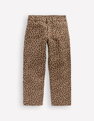 Patch Pocket Pants-Leopard Print / Boden us