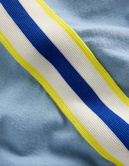 Relaxed Rainbow Tape T-shirt-Regatta Blue / Boden Outlet