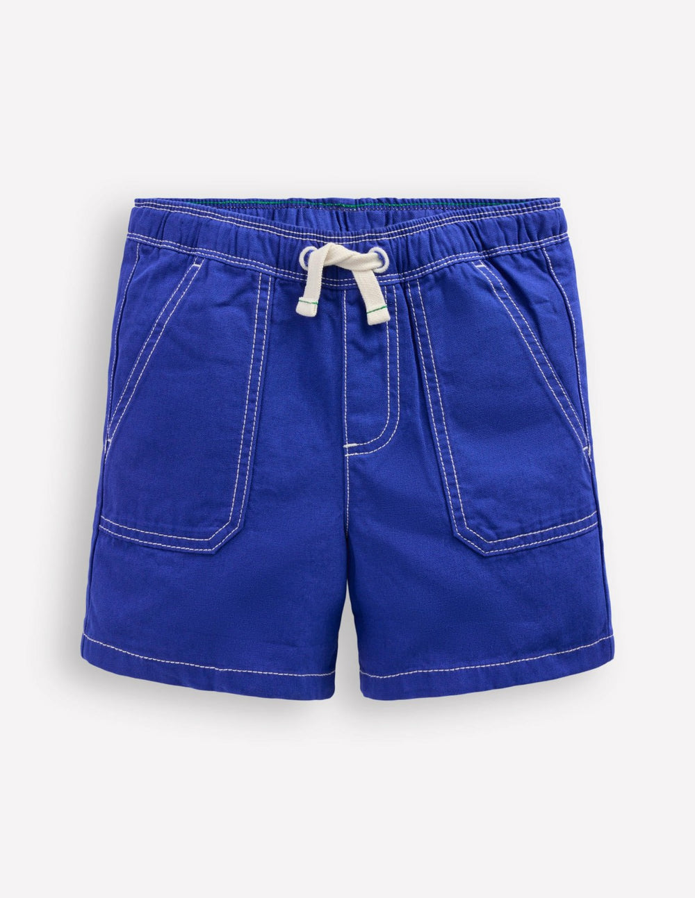 Pull-On Cotton Shorts-Bright Blue / Boden Discount