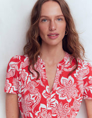 Naomi Jersey Midi Dress-Blood Orange, Elegant Blossom / Boden Discount