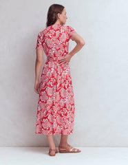 Naomi Jersey Midi Dress-Blood Orange, Elegant Blossom / Boden Discount