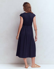 Heidi Ruched Rope Jersey Dress-Navy / Boden Discount