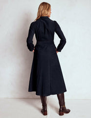Clara Cord Midi Dress-Midnight Blue / Boden Online
