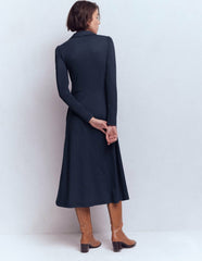 Carla Jersey Wrap Dress-Navy / Boden