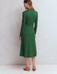 Carla Jersey Wrap Dress-Hunter Green / Boden On sale