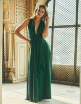 Multiway Jersey Maxi Dress-Emerald Night / Boden Discount